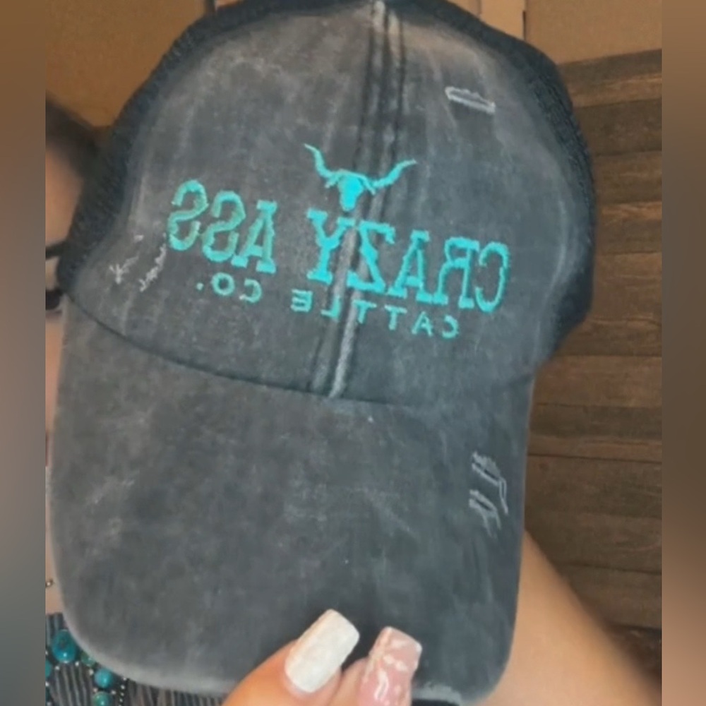 Gray Crazy Ass Cattle Co. Cap
